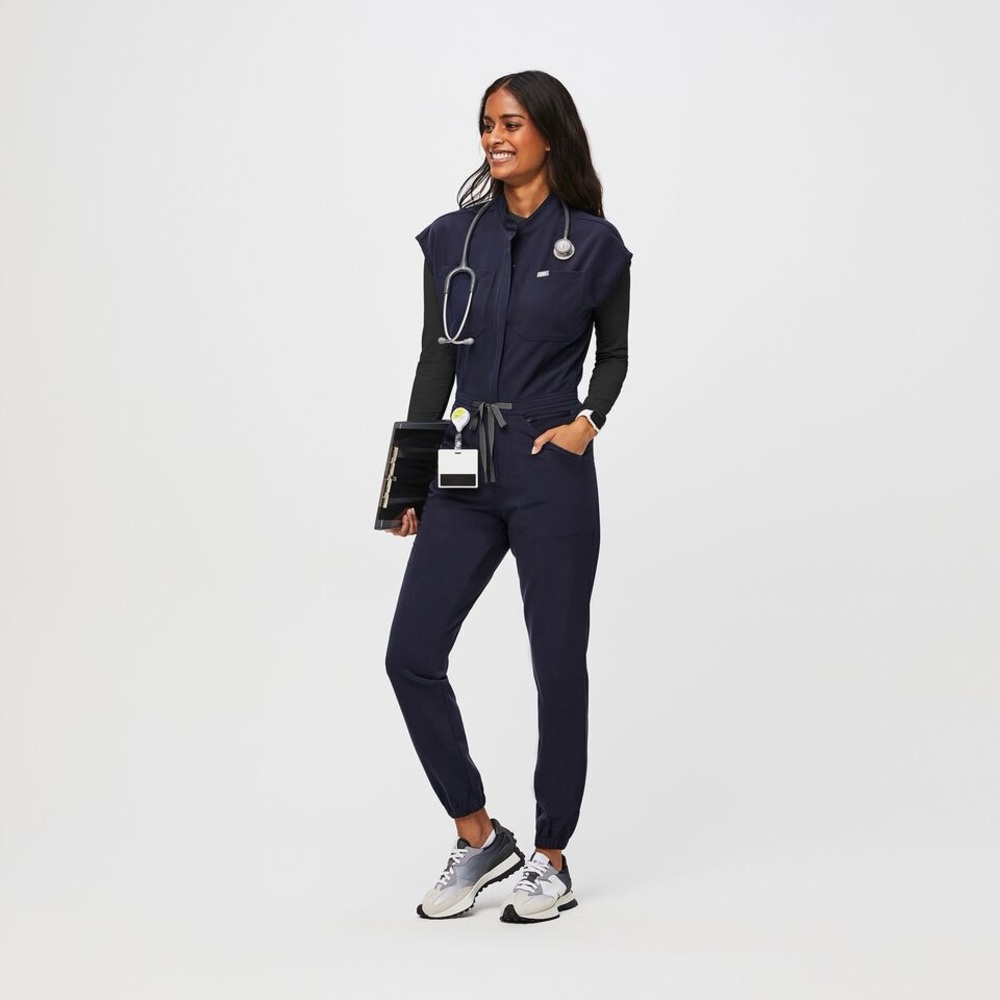 FIGS Rafaela Navy Jumpsuit